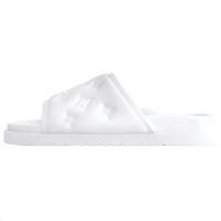 LOUIS VUITTON Miami Slide Slippers Men's White