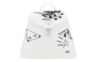PRADA Nylon Fabric Backpack Unisex White