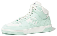 CHANEL High-Top Skateboard Shoes Women's Green