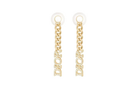 DIOR Metal Earrings Women's Gold