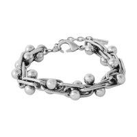 SAINT LAURENT Brass Bracelets Men's Silver