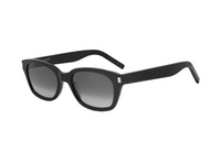 SAINT LAURENT Acetate Square Sunglasses Men's Black