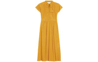 CELINE Short Sleeved Dresses Women's Yellow