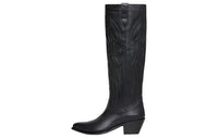 CELINE Westrn Boots Knee-high Boots Women's Black