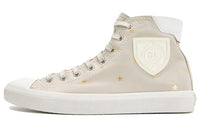 SAINT LAURENT High Top Stylish Skateboarding Shoes Women's Ecru Vintage Version