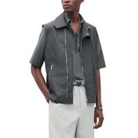 HERMES Jackets Coats Men's Storm Gray