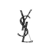 SAINT LAURENT Cassandre Crocodile Brooch