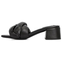 MIU MIU Slide Slippers Women's Black