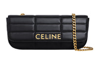 CELINE Sheepskin Crossbody Bag, Shoulder Bag Women's Black