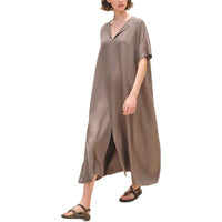 HERMES SS24 Short-Sleeved Dresses Women's Khaki