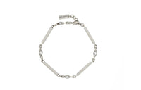 SAINT LAURENT Metal Crystal Glass Brass Bracelets Unisex Silver
