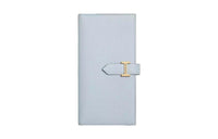 HERMES Bearn Mysore Sheepskin Wallet Women's T0 Misty Blue
