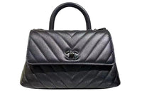 CHANEL Calfskin Shoulder Bag Crossbody Bag Handbag Women's Black