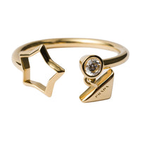 PRADA Fibers Rings Women's Gold