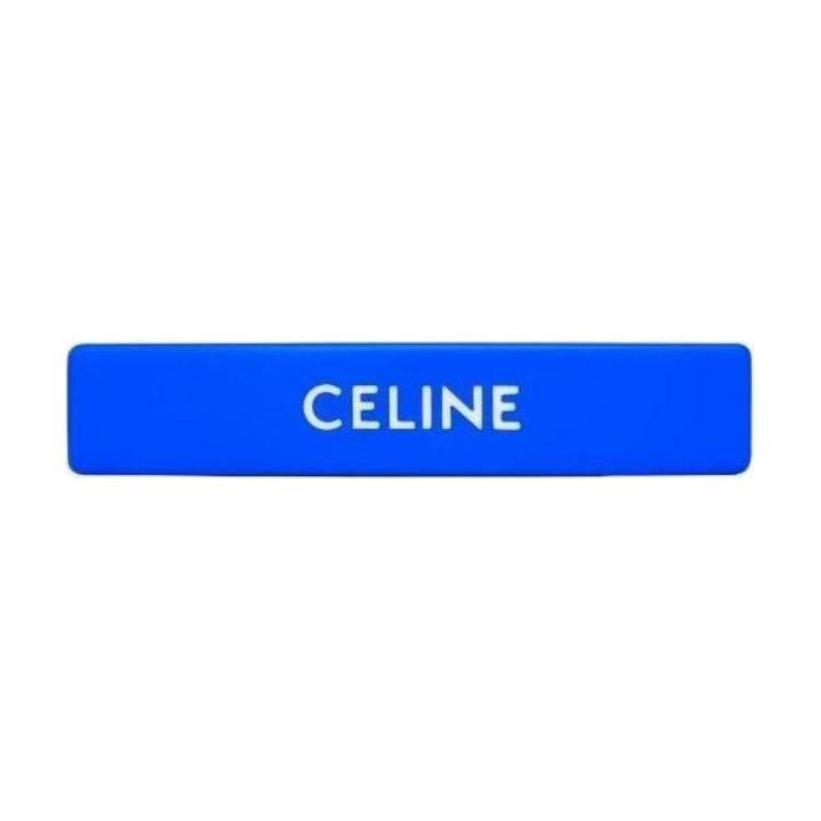 CELINE Acetate Hair Clips Women's Blue