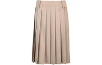 MIU MIU Pleated Gabardine Wool Skirt