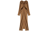 Loro Piana Long-Sleeved Dresses Women's Camel