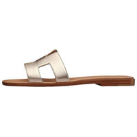 HERMES Oran Stylish Sandal Women's Gilded Pink