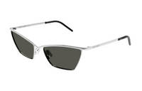 SAINT LAURENT Irregular Shape Sunglasses Women's Silver