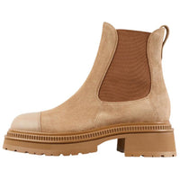 CHANEL Short Chelsea Boots Women's Light Brown