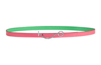 HERMES Calfskin Leather Belts Women's Pink Width 13MM