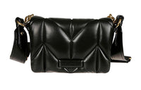 MIU MIU Leather Shoulder Bag Crossbody Bag Women's Black
