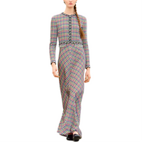 CHANEL Long-Sleeved Dresses Women's Multicolor