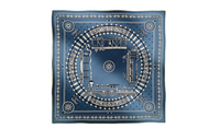 HERMES Silk Scarves Women's Blue