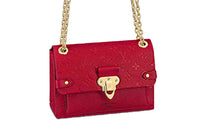 LOUIS VUITTON Vavin Cow Leather Handbag Shoulder Bag Women's Scarlet