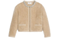 CELINE Embroidered Cardigan In Brushed Mohair