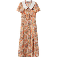 MIU MIU Short-Sleeved Dresses Women's Peach