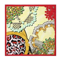 DIOR Silk Silk Scarves Women's Red