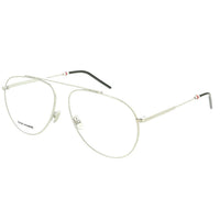 DIOR Metal Aviator Eyeglass Frames Unisex Silver