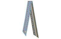 HERMES Silk Scarves Women's Blue