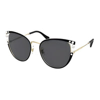 MIU MIU Subject To Official Website Round Sunglasses Women's Black/Gray