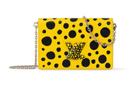 LOUIS VUITTON X Yayoi Kusama Twist Belt Chain Wallet Yellow/Black
