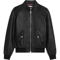 CELINE Zipped Blouson Jacket In Soft Lambskin