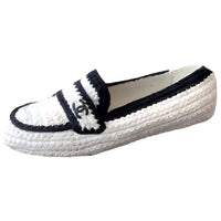 CHANEL Loafers Women's White Black