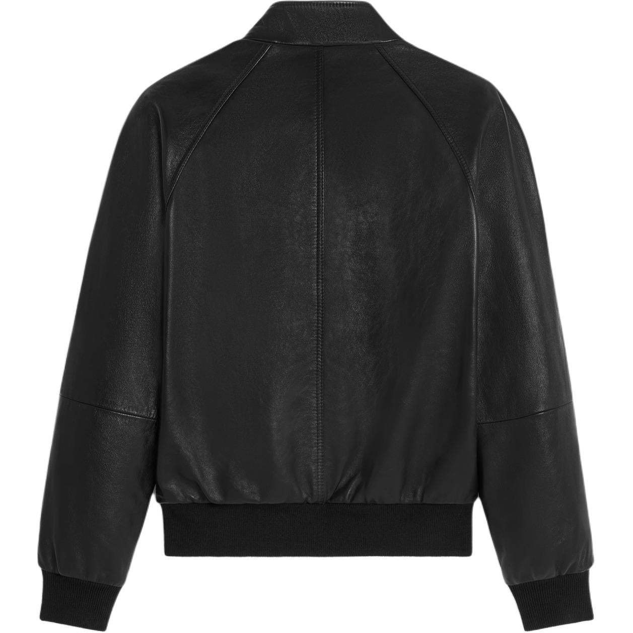 CELINE Zipped Blouson Jacket In Soft Lambskin