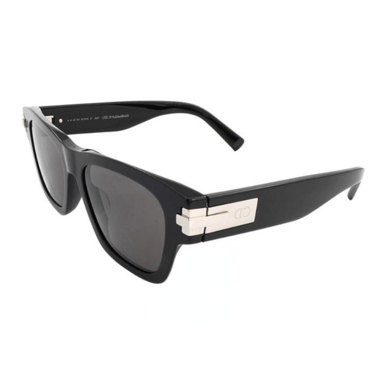 DIOR Acetate Irregular Shape Sunglasses Men's Black