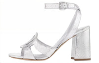 LOUIS VUITTON Isola Strap Sandals 8.5cm Women's Silver