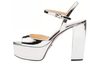 PRADA One-Strap Sandals 11.5cm Women's Silver