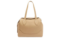 Loro Piana Leather Shoulder Bag Crossbody Bag Handbag Medium Size Women's Light Brown