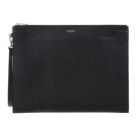 SAINT LAURENT Cow Leather Clutch Men Black
