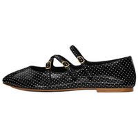 CELINE Flat Mary Jane Shoes Women's Black