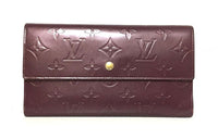 LOUIS VUITTON Leather Wallet Regular Unisex Purple