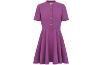 DIOR Short-Sleeved Dresses Women's Purple