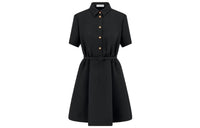 DIOR Short-Sleeved Dresses Women's Black