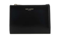 SAINT LAURENT Calfskin Wallet Women's Black