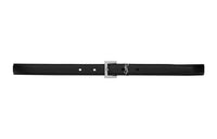 SAINT LAURENT CASSANDRE Letter Logo Casual Pin Buckle Leather Belts Women's Width 2CM